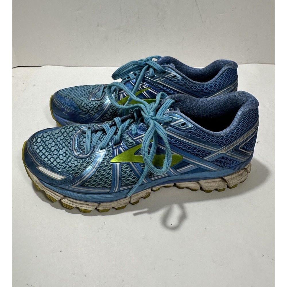 Brooks Adrenaline GTS 17 Womens 9.5 Sneakers Running Shoes Blue Green‎
